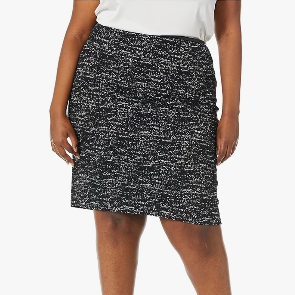 Calvin Klein Women's Plus Size Ponte Printed Skirt NWT 24W